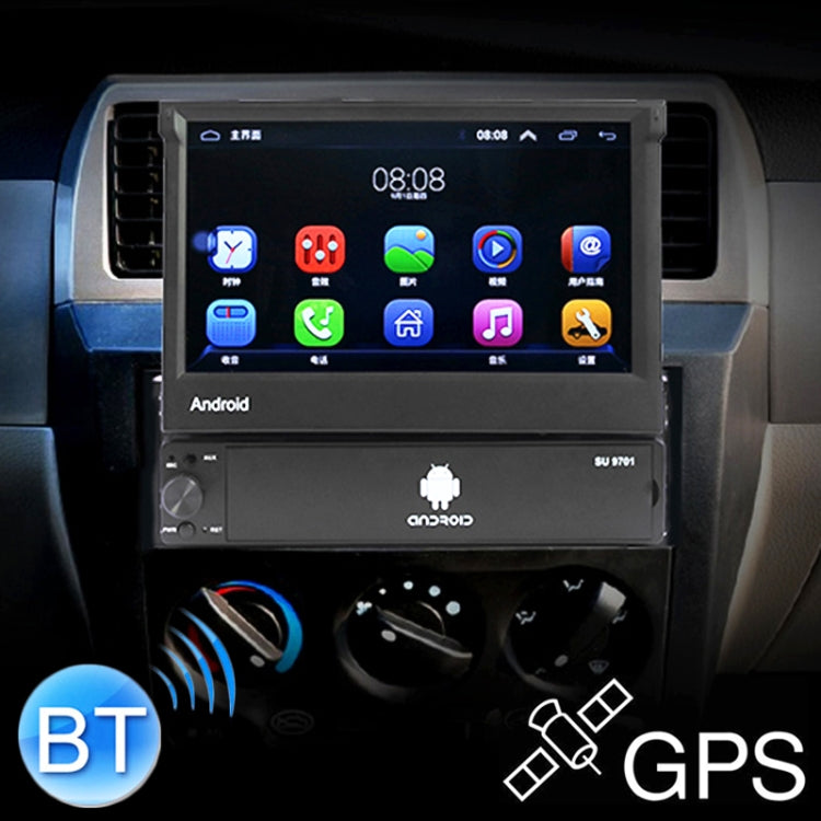 SU 9701 1GB+32GB 7 inch HD Foldable Universal Car Android Radio Receiver MP5 Player, Support FM & Bluetooth & TF Card & GPS & Phone Link & WiFi, 1GB+32GB SU 9701 1GB+32GB 7 inch HD Foldable Universal Car Android Radio Receiver MP5 Player, Support FM & Bluetooth & TF Card & GPS & Phone Link & WiFi, 1GB+32GB